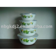 Porcelain Enamel Storage Bowl Set